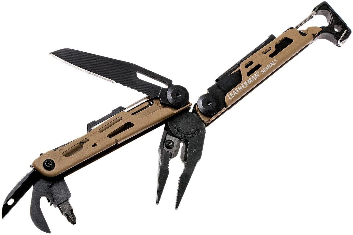 Leatherman Signal Coyote Supervivencia Multiherramienta, Funda De Nailon - Imagen 2