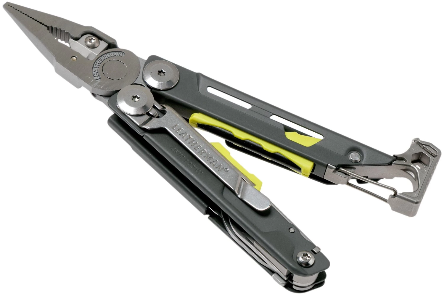 Leatherman Signal Granite Grey Multiherramienta De Supervivencia 832737, Funda Nailon