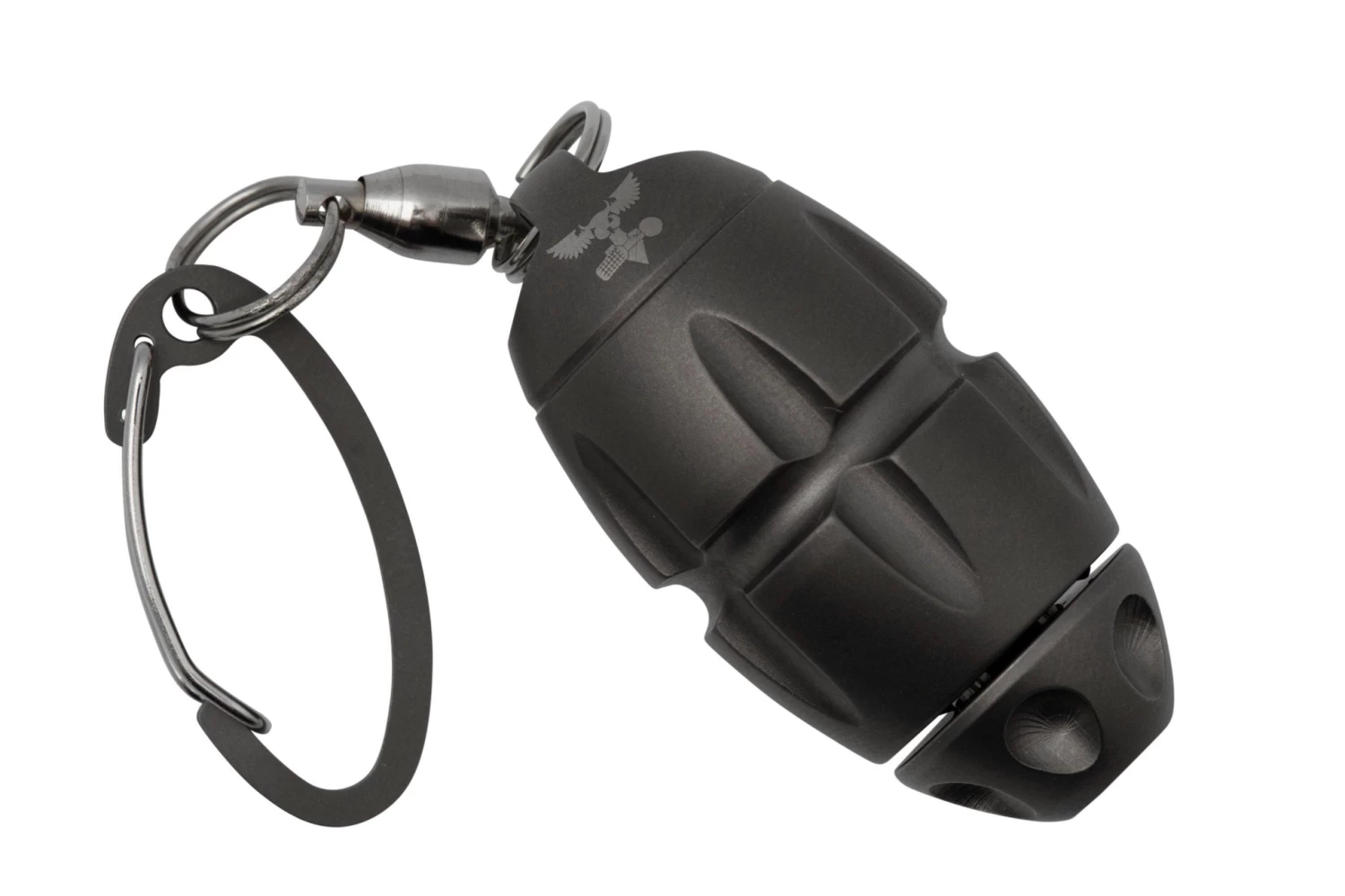 LionSteel Eggie Grey Titanium EG-GY Llavero Con Juego De Tornillos Y Multiherramienta