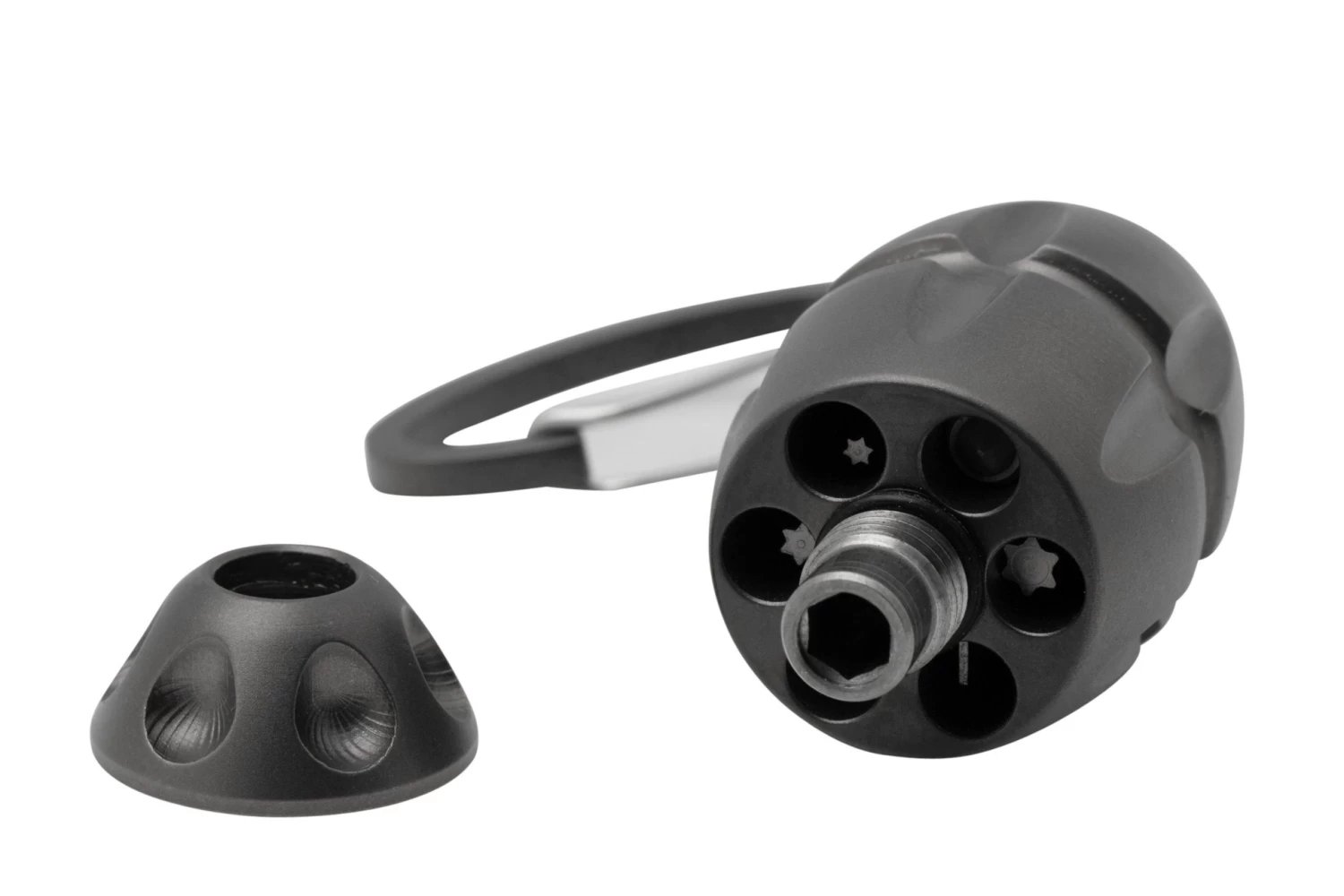 LionSteel Eggie Grey Titanium EG-GY Llavero Con Juego De Tornillos Y Multiherramienta - Imagen 2