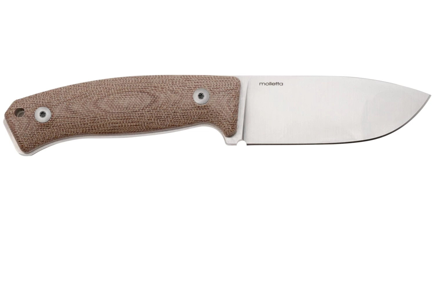 LionSteel M2M CVN Natural Canvas Micarta Cuchillo Fijo - Imagen 2