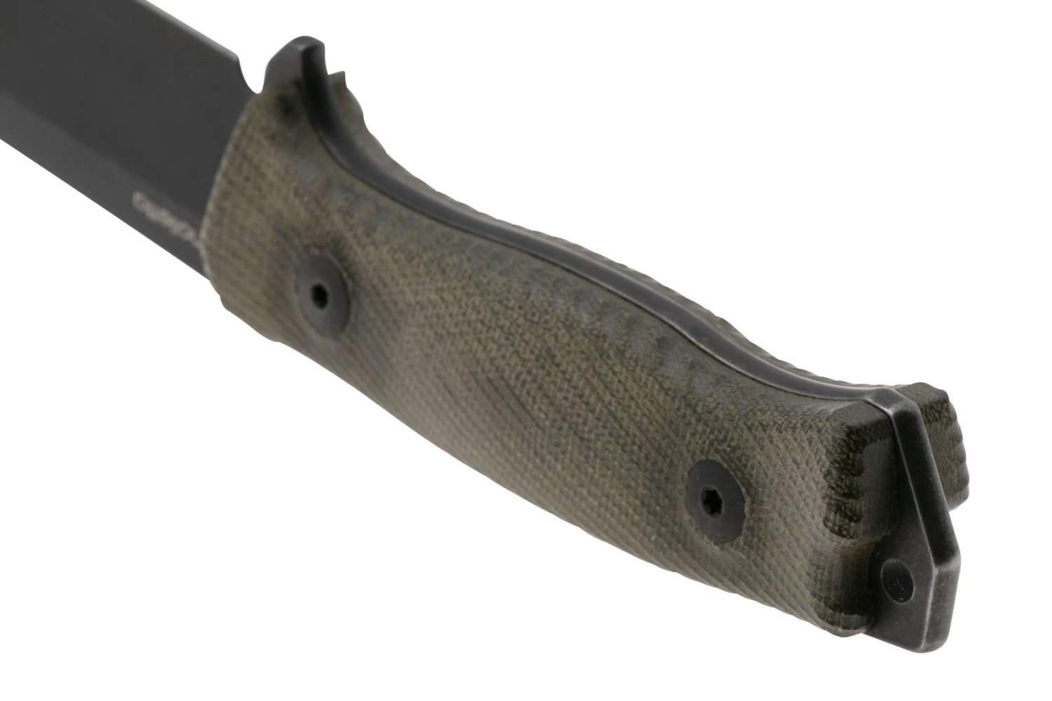 LionSteel M5B Sleipner Black, Green Canvas Micarta Cuchillo De Supervivencia - Imagen 4