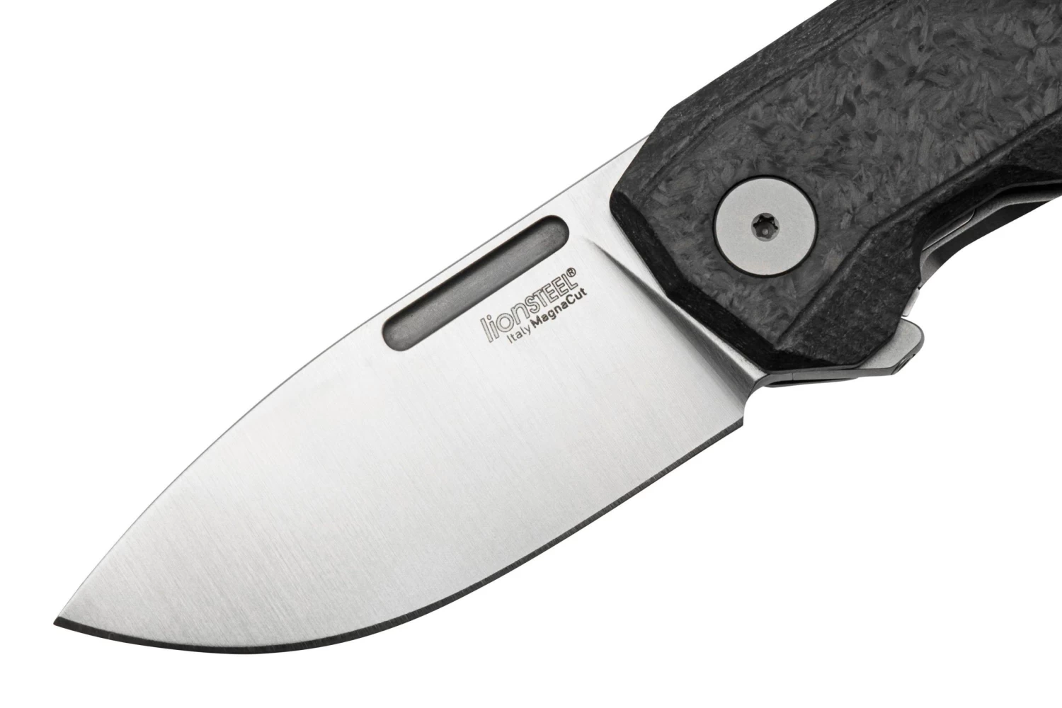 LionSteel Nano NA01-CF Frame Lock, Magnacut, Carbon Fiber, Navaja - Imagen 3