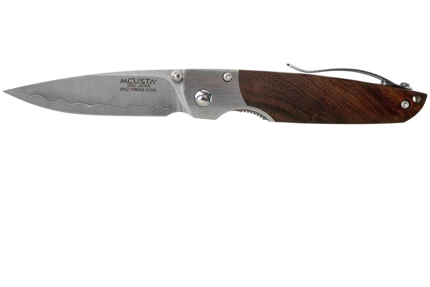 Mcusta MC-143G Shinra Mixture Teana, Ironwood, Cuchillo De Caballero
