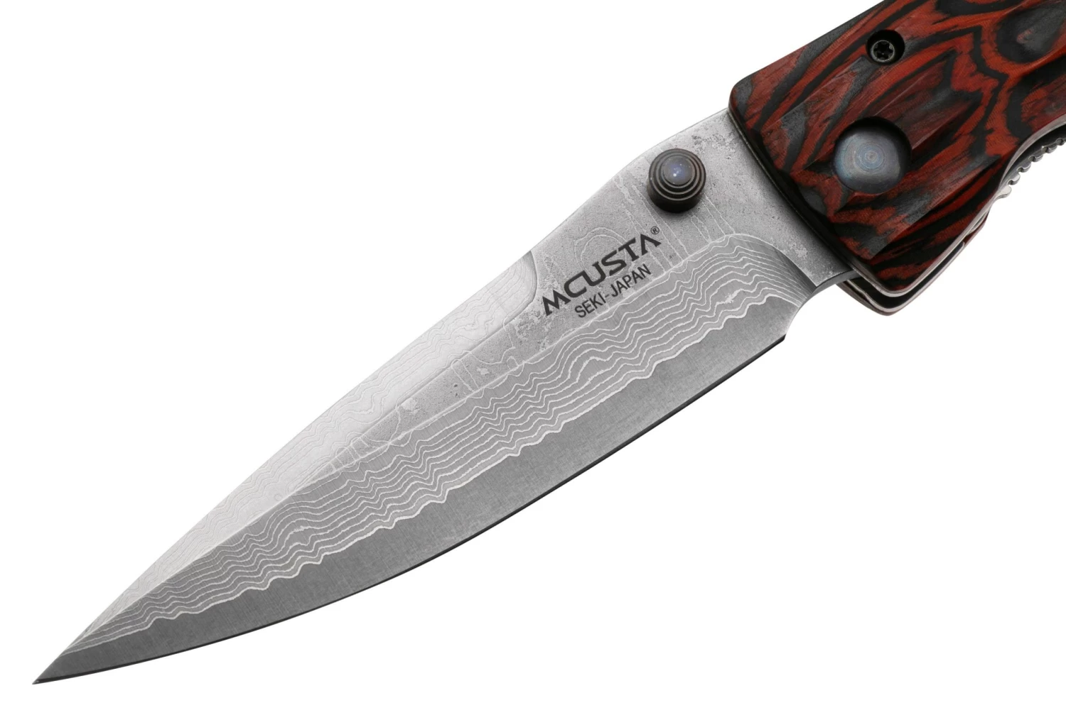 Mcusta MC-0183D Sengoku Tokugawa Ieyasu, Red Pakkawood Handle, Cuchillo De Caballero - Imagen 3