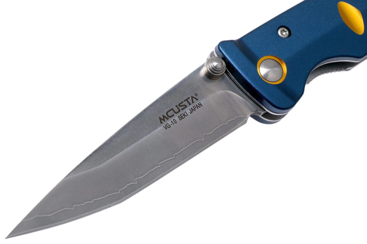 Mcusta MC-42C Katana, Azul / Dorado, Cuchillo De Caballero - Imagen 3