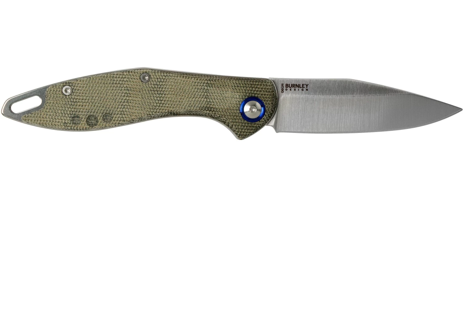 MKM Fara MY01-GC Green Micarta Navaja, Lucas Burnley Design - Imagen 2