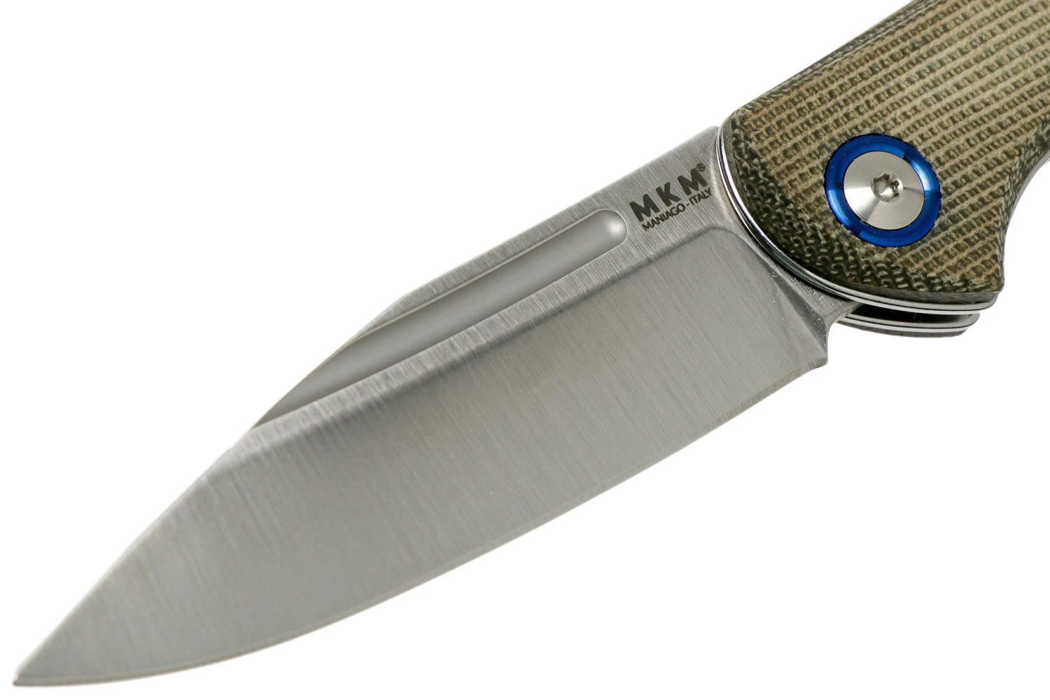 MKM Fara MY01-GC Green Micarta Navaja, Lucas Burnley Design - Imagen 3