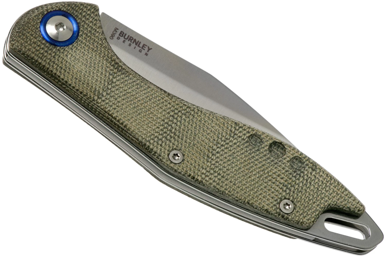 MKM Fara MY01-GC Green Micarta Navaja, Lucas Burnley Design - Imagen 4