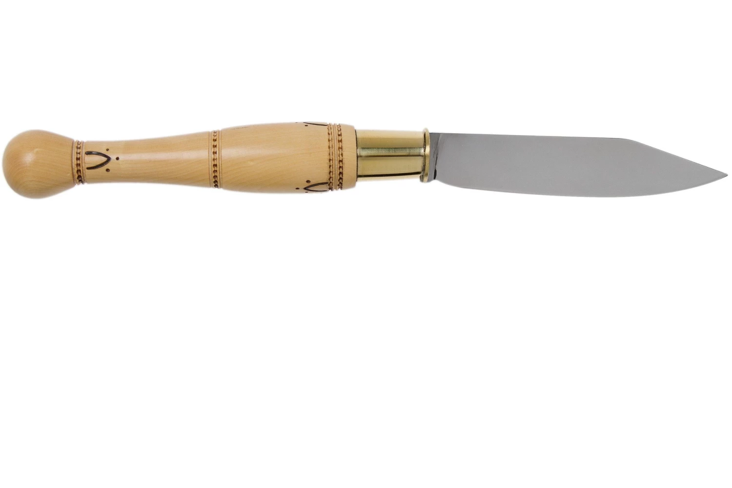 Nontron No. 30 Turning Ferrule, Boxwood, Forma De Bola NN30BO Navaja - Imagen 2