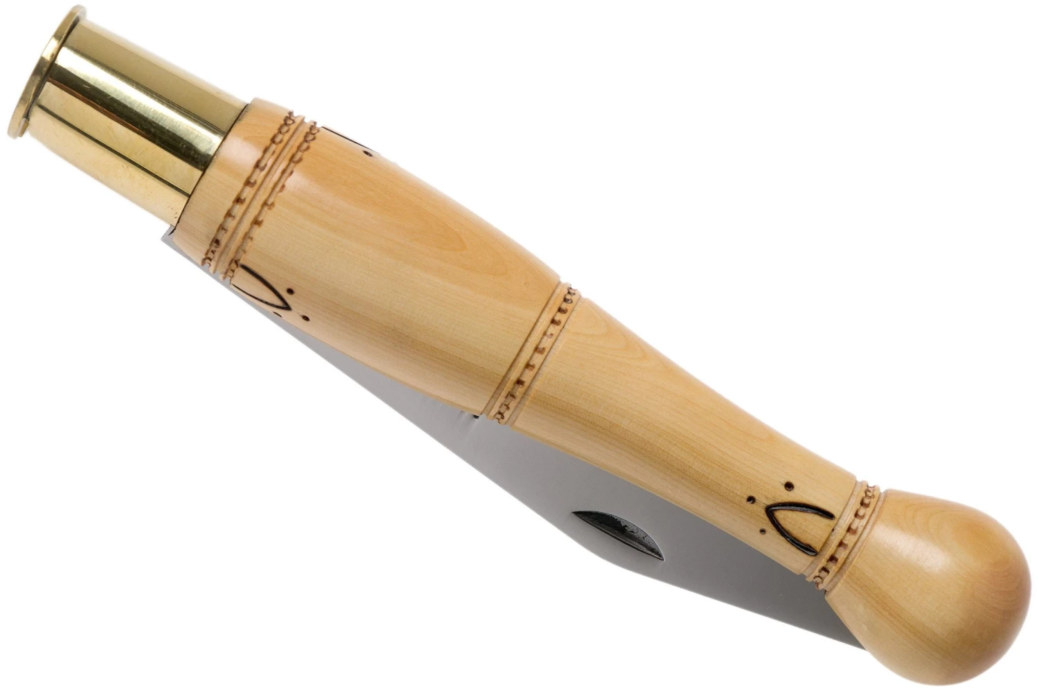 Nontron No. 30 Turning Ferrule, Boxwood, Forma De Bola NN30BO Navaja - Imagen 4