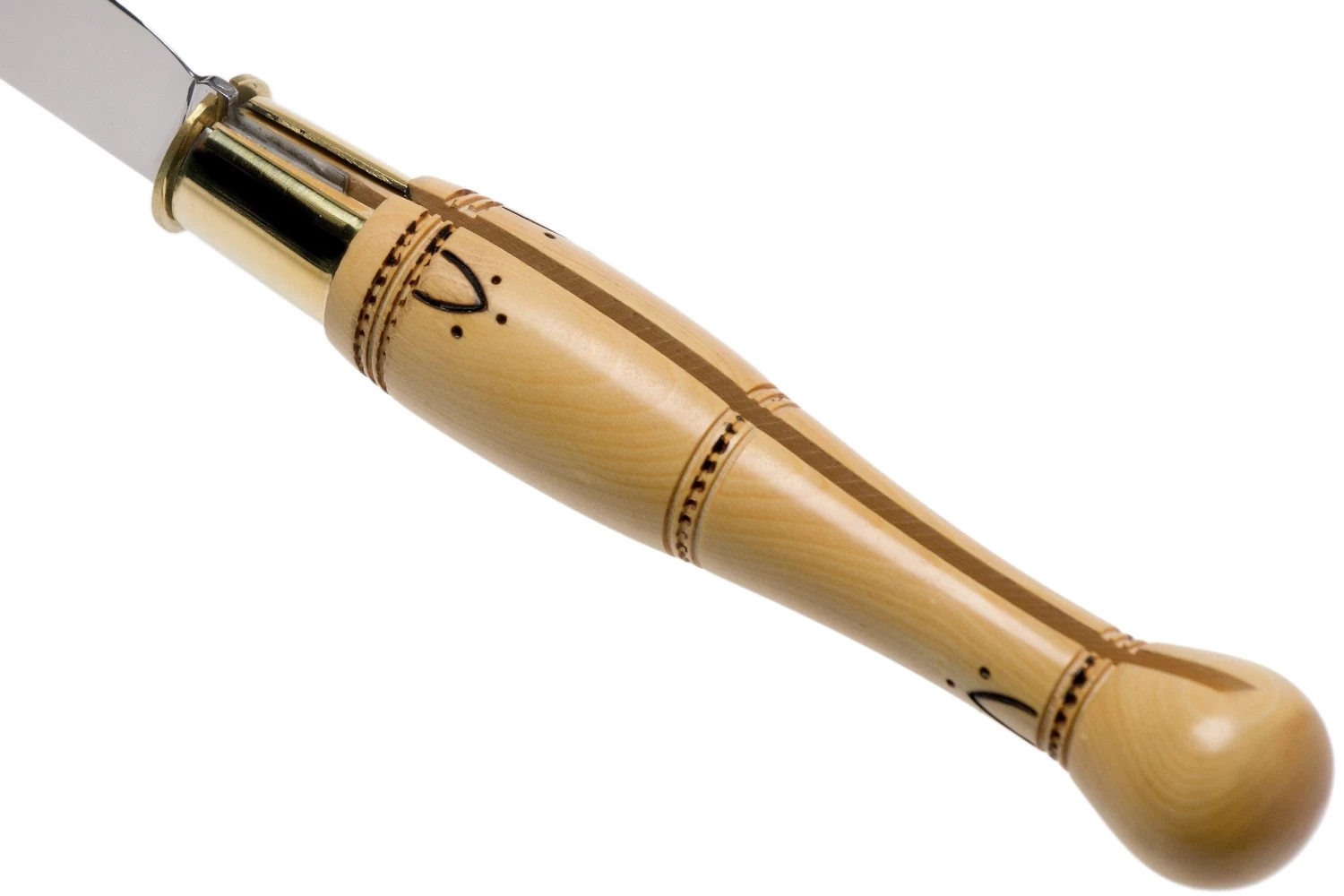 Nontron No. 30 Turning Ferrule, Boxwood, Forma De Bola NN30BO Navaja - Imagen 5