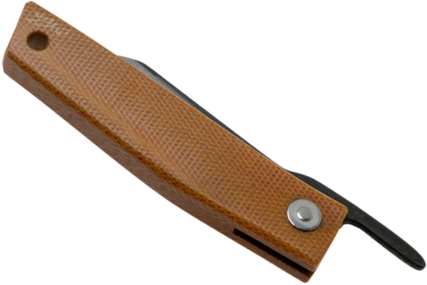 Ohta FK5 Higonokami-navaja, Natural Canvas Micarta - Imagen 4