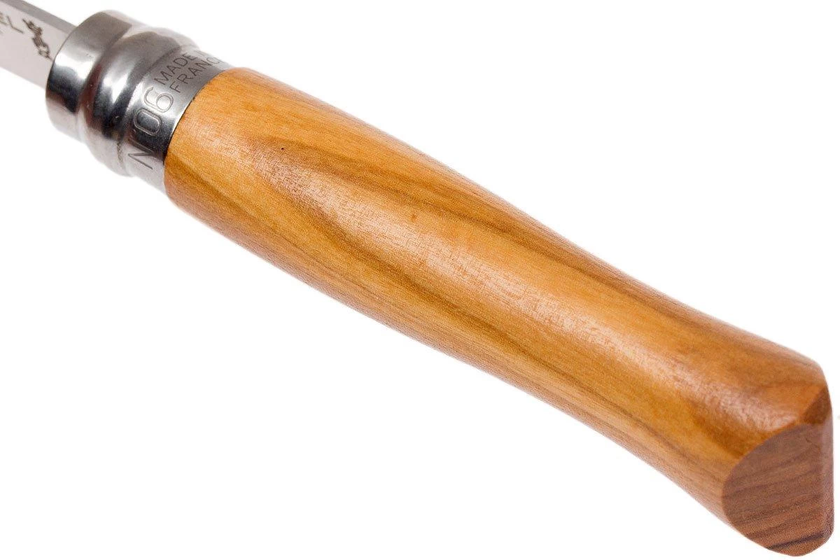 Opinel Navaja No. 6 Luxury Range, Acero Inoxidable, Madera De Olivo - Imagen 6