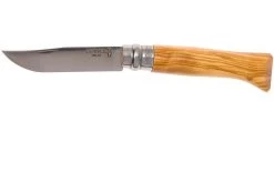 Opinel Navaja No. 8 Luxury Range, Acero Inoxidable, Madera De Olivo