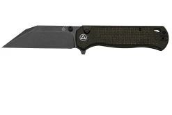 QSP Knife Swordfish QS149-C2 Rough Brown Micarta, Black Blade, Navaja