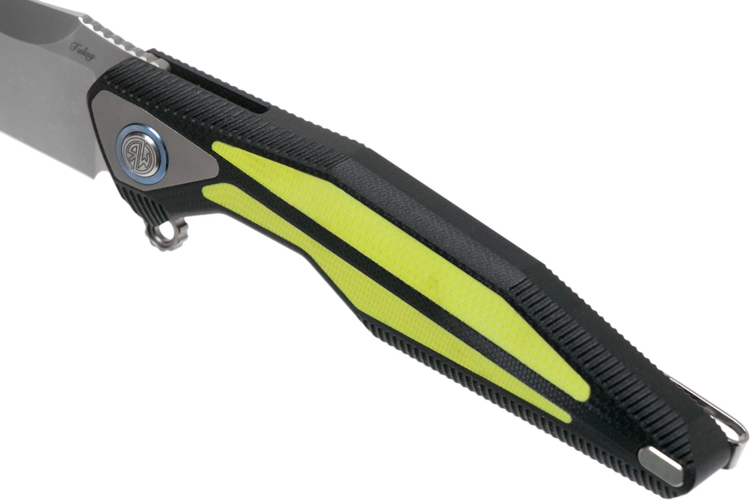 Rike Knife Tulay Black-Fluorescent Green Navaja - Imagen 7