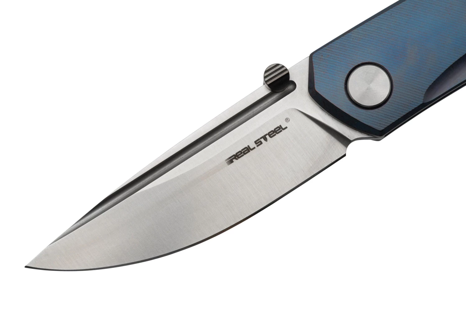 Real Steel Luna Maius, Titanium Slate Blue 7093, Navaja - Imagen 3