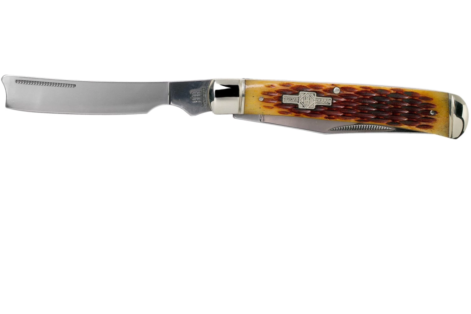 Rough Ryder Razor Trapper Amber Bone RR072 Navaja Slipjoint - Imagen 3