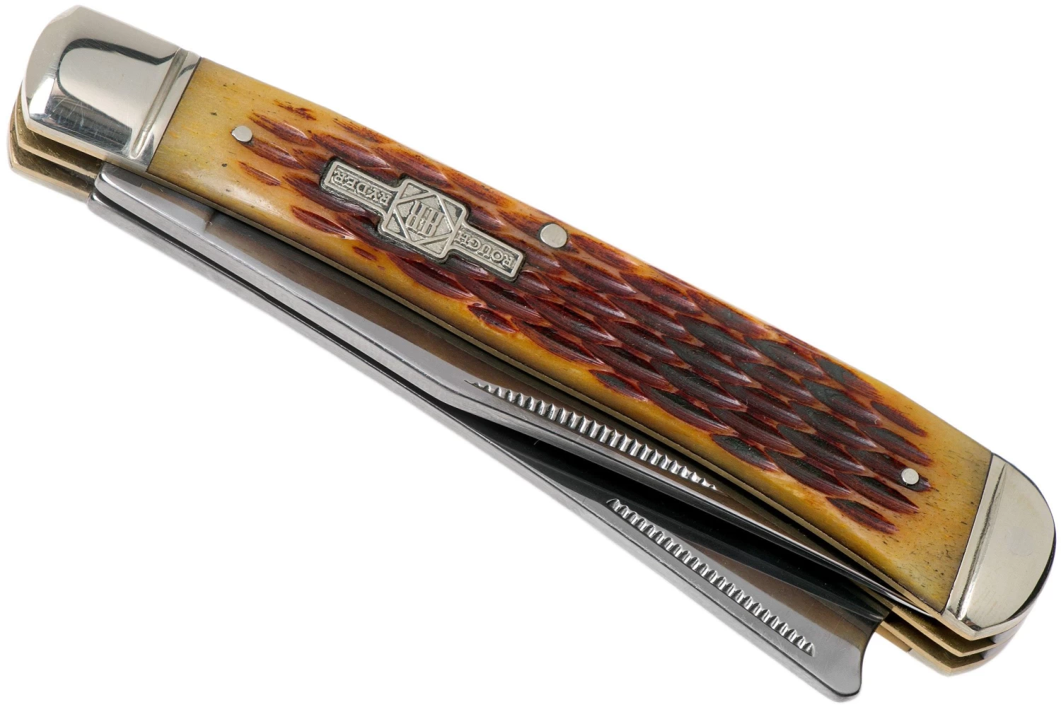 Rough Ryder Razor Trapper Amber Bone RR072 Navaja Slipjoint - Imagen 4