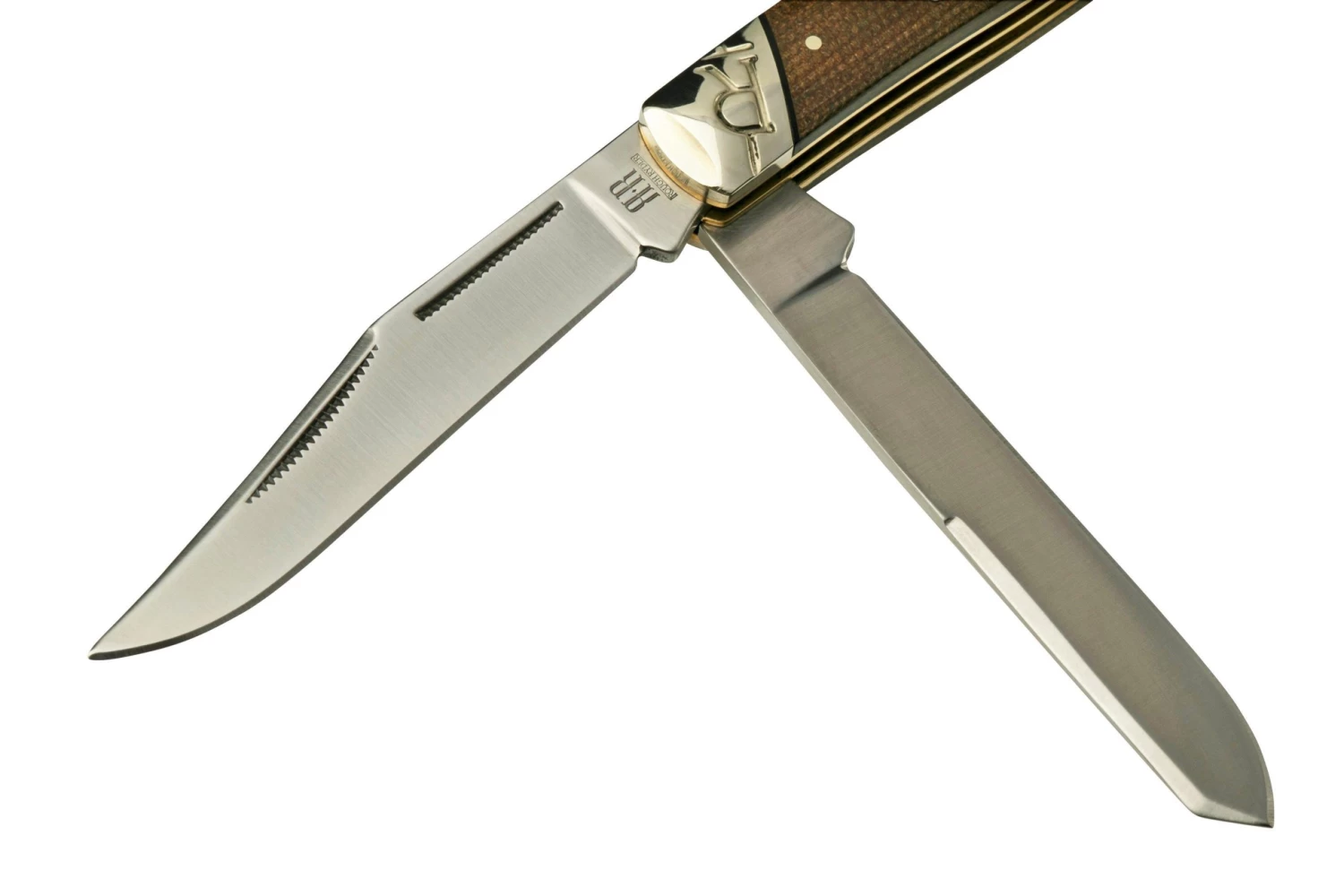 Rough Ryder Brown Burlap Trapper RR2330, Navaja - Imagen 3