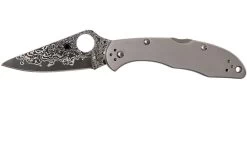 Spyderco C11TIPD Delica 4 Titanium Damascus Navaja