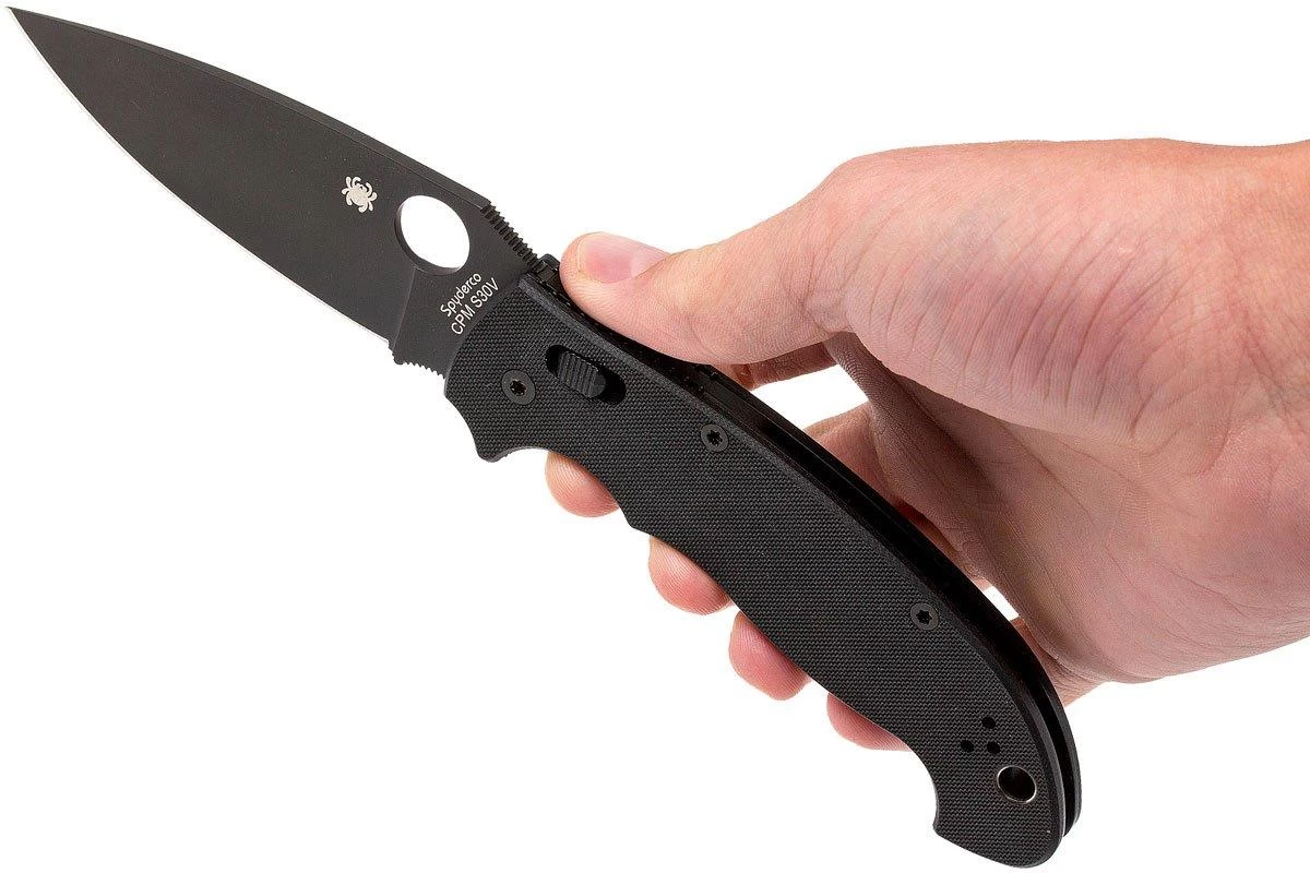Spyderco Manix 2 XL Black C95GPBBK2 Navaja - Imagen 7