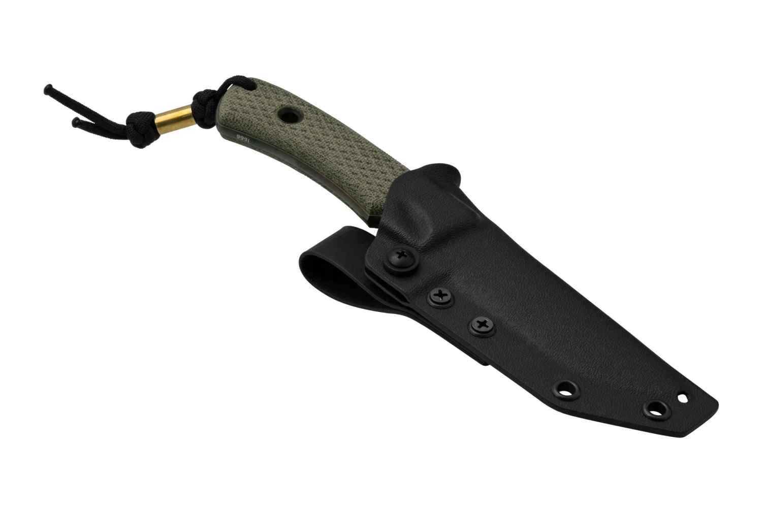 TRC Knives K-1S, Elmax Apocalypse Finish, Green Canvas Micarta, Cuchillo Fijo - Imagen 6