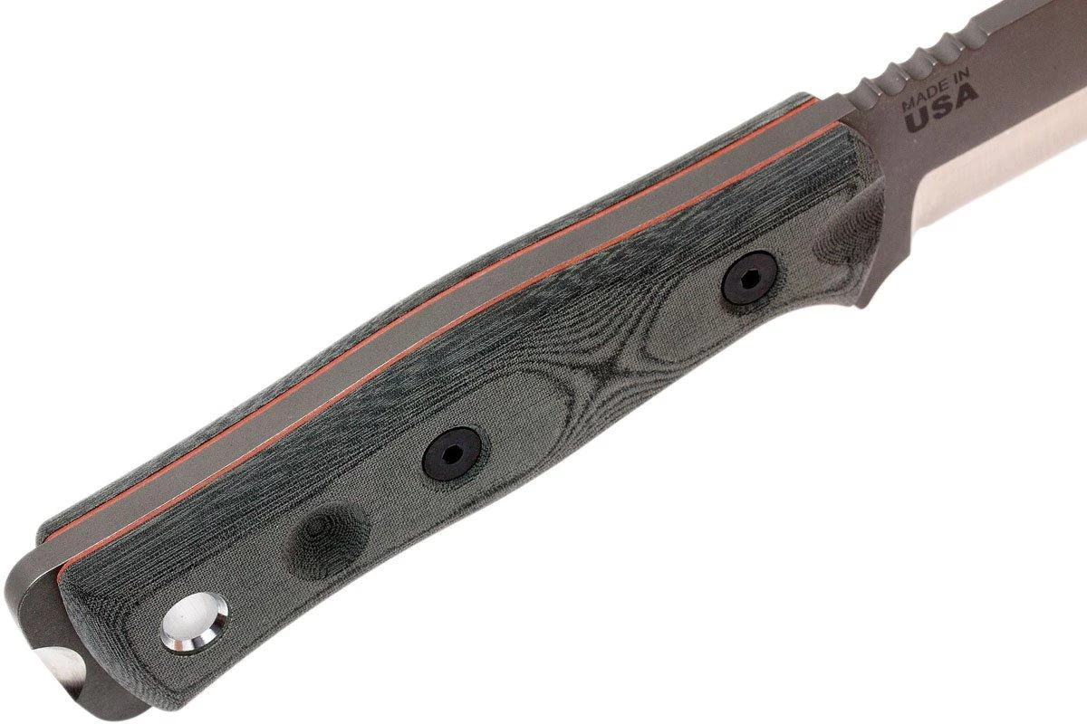 TOPS Knives B.O.B. Fieldcraft154CM Grey/Black Micarta BROS-154-BLM Cuchillo Bushcraft - Imagen 6