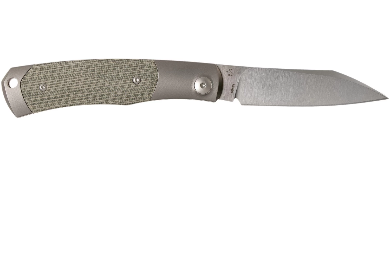 Viper Hug 2 V5994CG Green Canvas Micarta Navaja, Diseño Sacha Thiel - Imagen 2