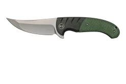 WE Knife Curvaceous WE20012-2 Black Titanium, Green Micarta Navaja, Eric Ochs Design