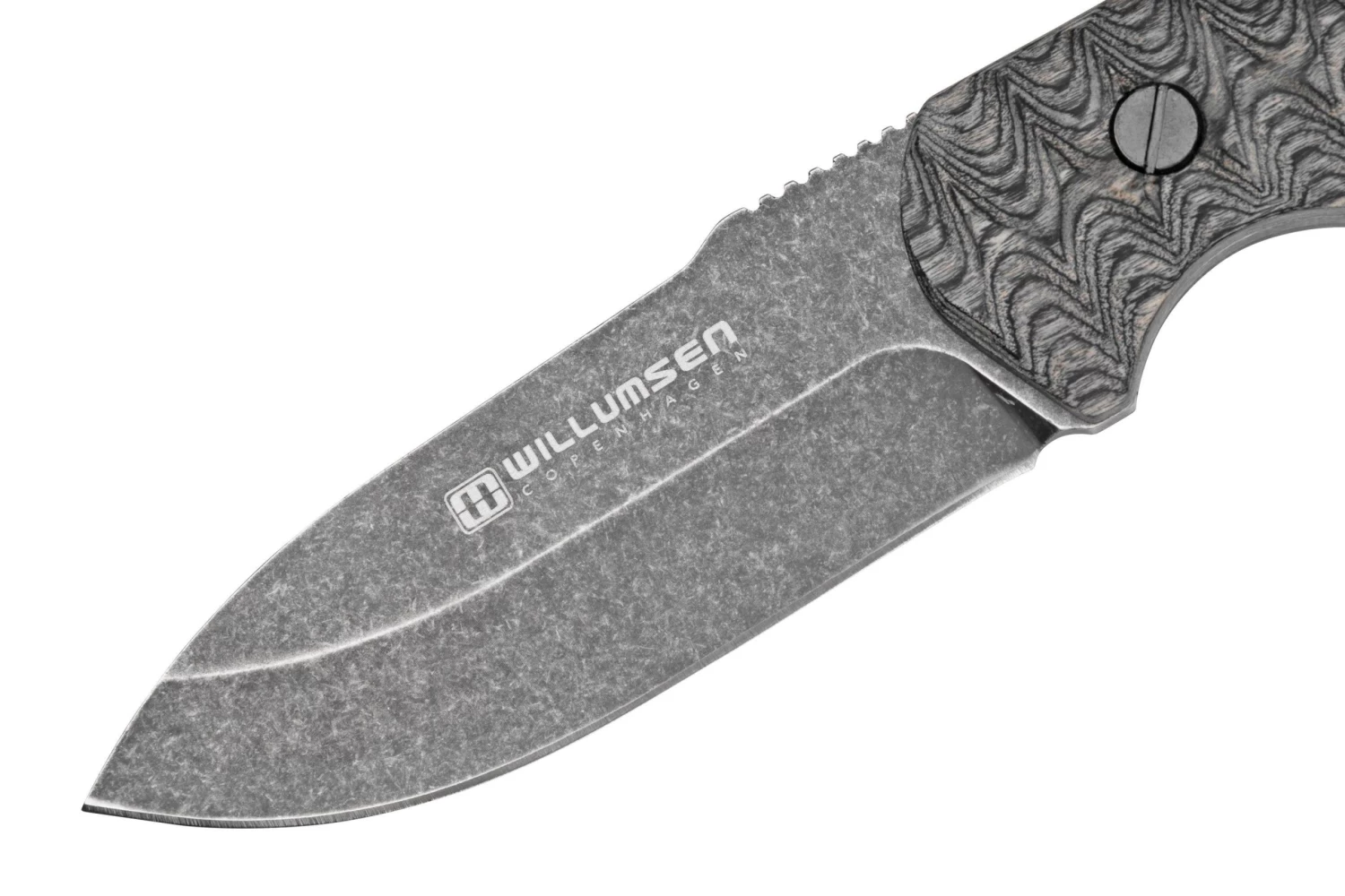 Willumsen Birddog BD21DSW Dark Stonewashed, Cuchillo Bushcraft - Imagen 3