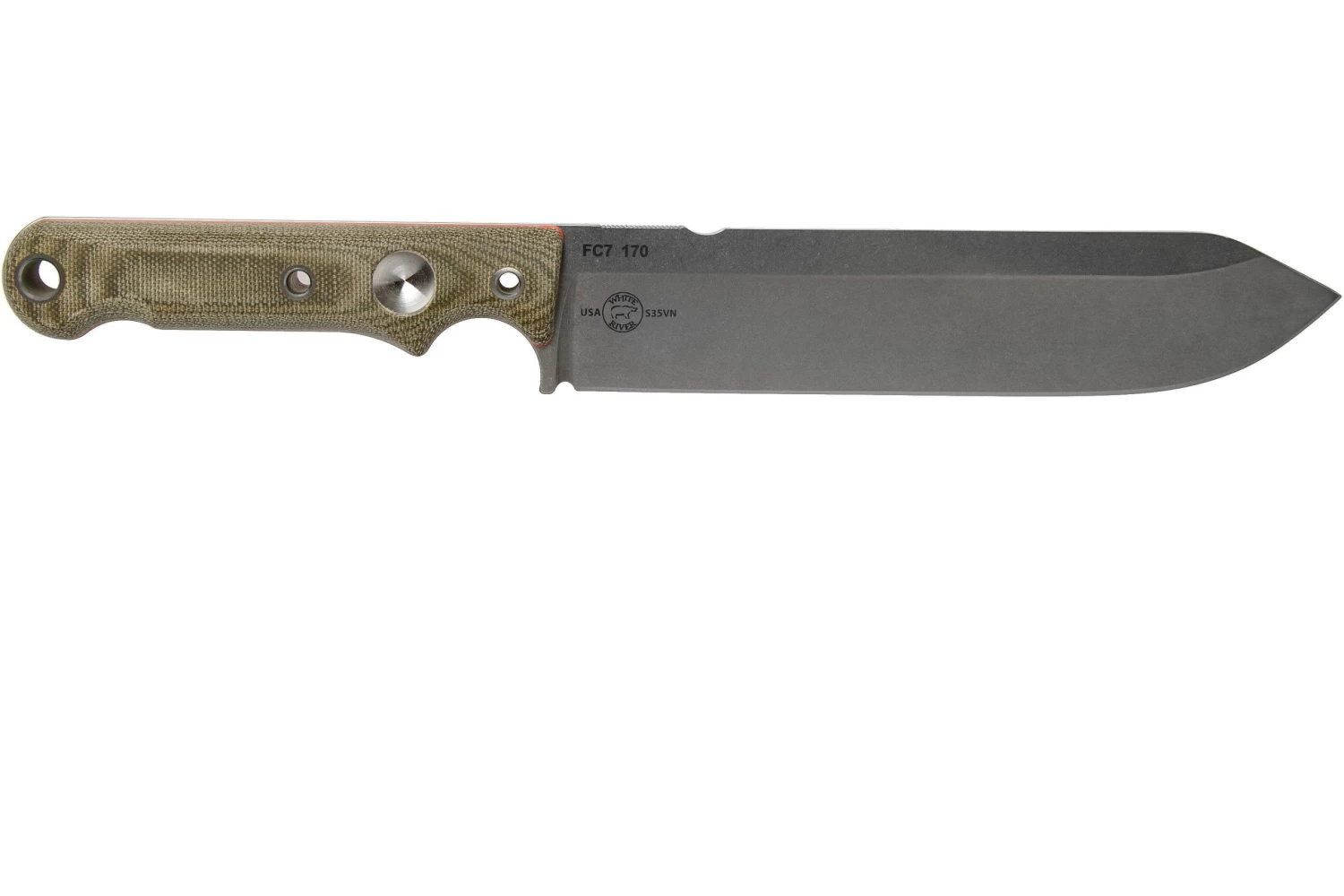 White River Knives FC7 Firecraft Cuchillo De Supervivencia, Con Funda Con Firesteel Kydex - Imagen 2
